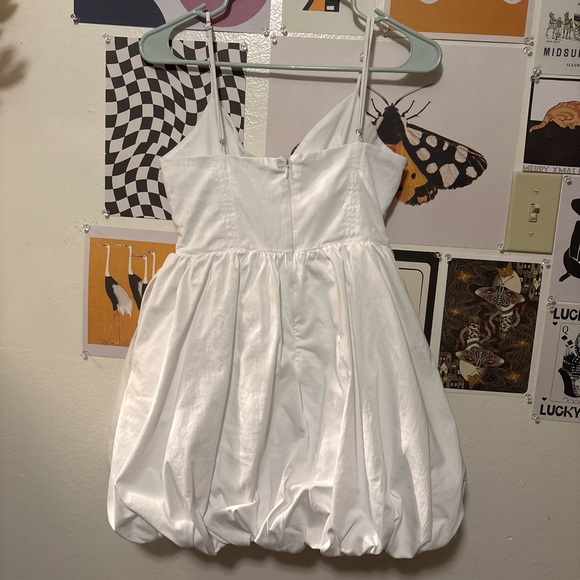 White Zara Corset Bodice Mini Dress - Picture 5 of 8